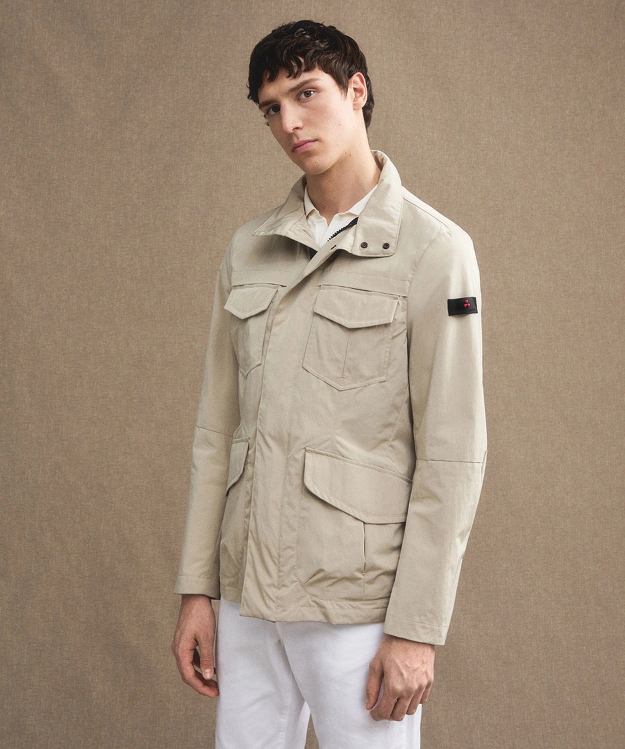 Metal Jas - Beige - Maat M & XXL