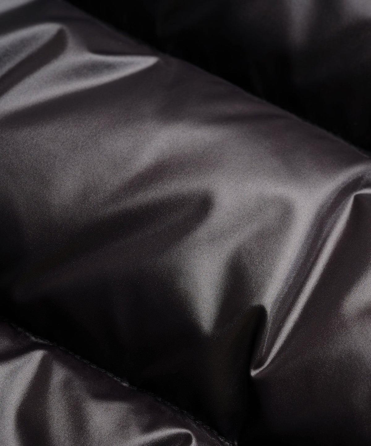 Luxe korte heren donsjas van ultralicht glanzend nylon - Zwart