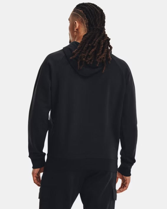 Herenhoodie UA Rival Fleece - Black
