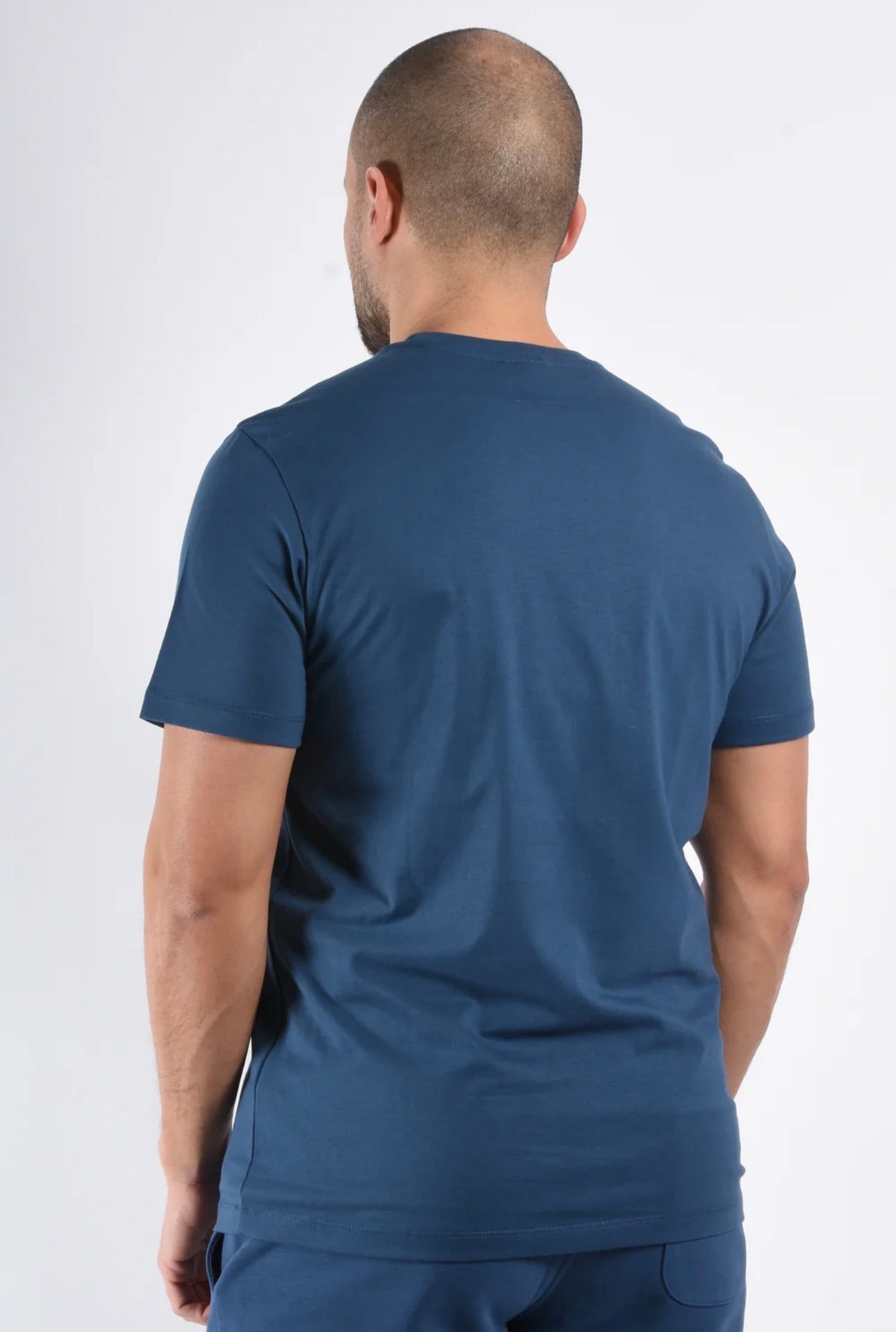 Tshirt mini logo blauw - Maat S t/m 3XL