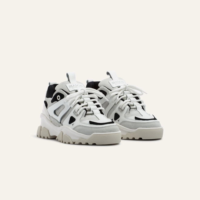 Leather Black & White - Maat 40