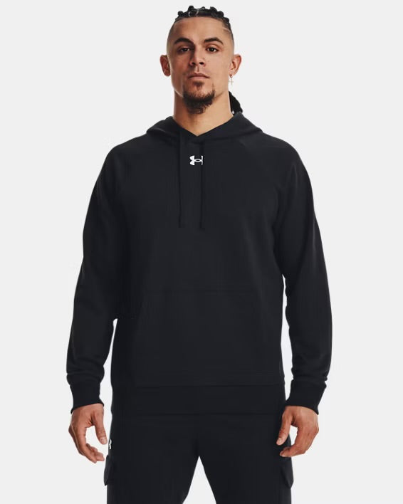 Herenhoodie UA Rival Fleece - Black