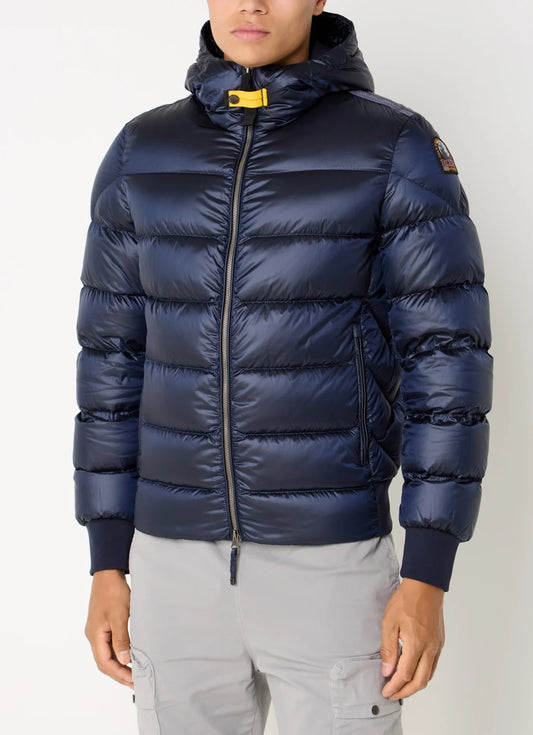 Pharrell puffer jack met donsvulling met ritszakken - Donkerblauw