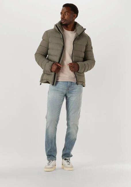 Boggs – Luxe ultralichte donsjas voor heren - Olijfgroen