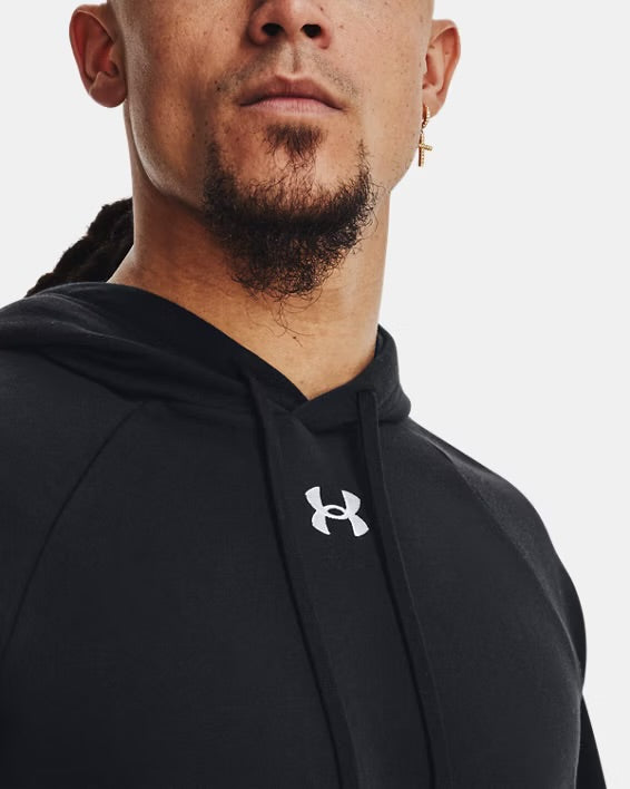 Herenhoodie UA Rival Fleece - Black