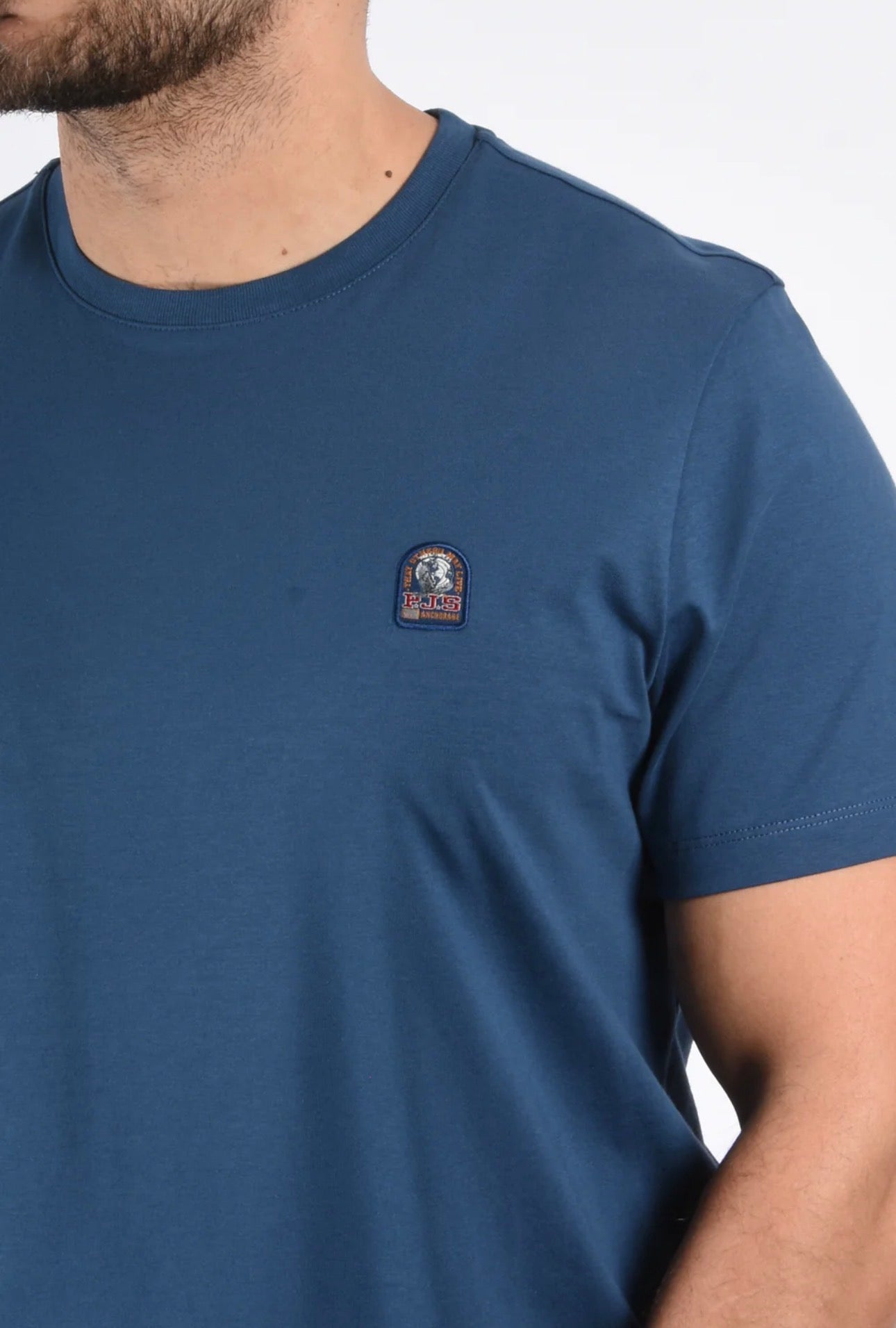 Tshirt mini logo blauw - Maat S t/m 3XL