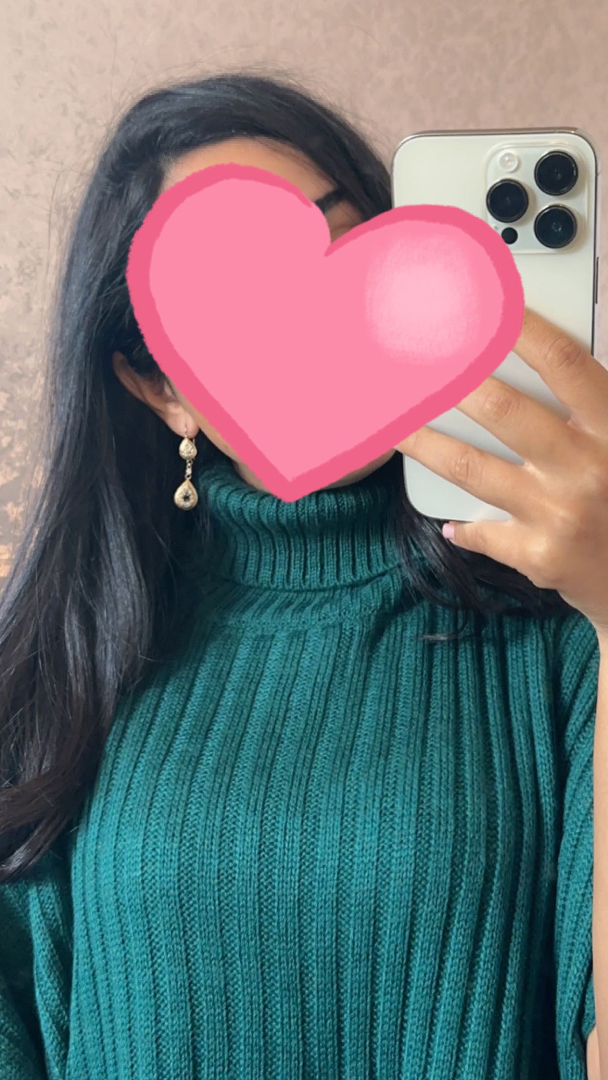 Coltrui oversized jurk met geribde broek - Donkergroen