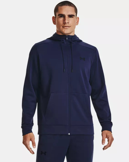 Herenhoodie Armour Fleece® met volledige rits - Navy