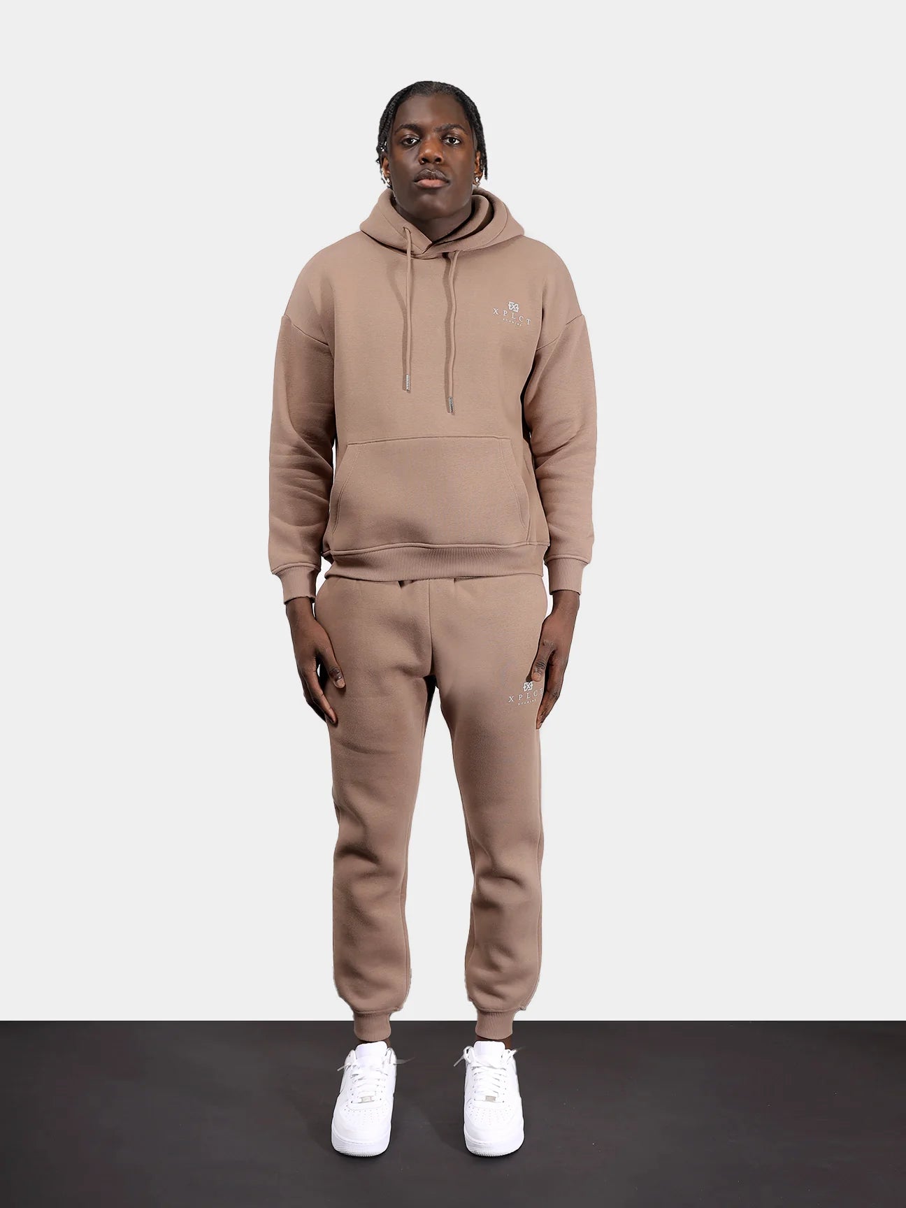 Mono Hoodie Senior Taupe - Maat L - Unisex