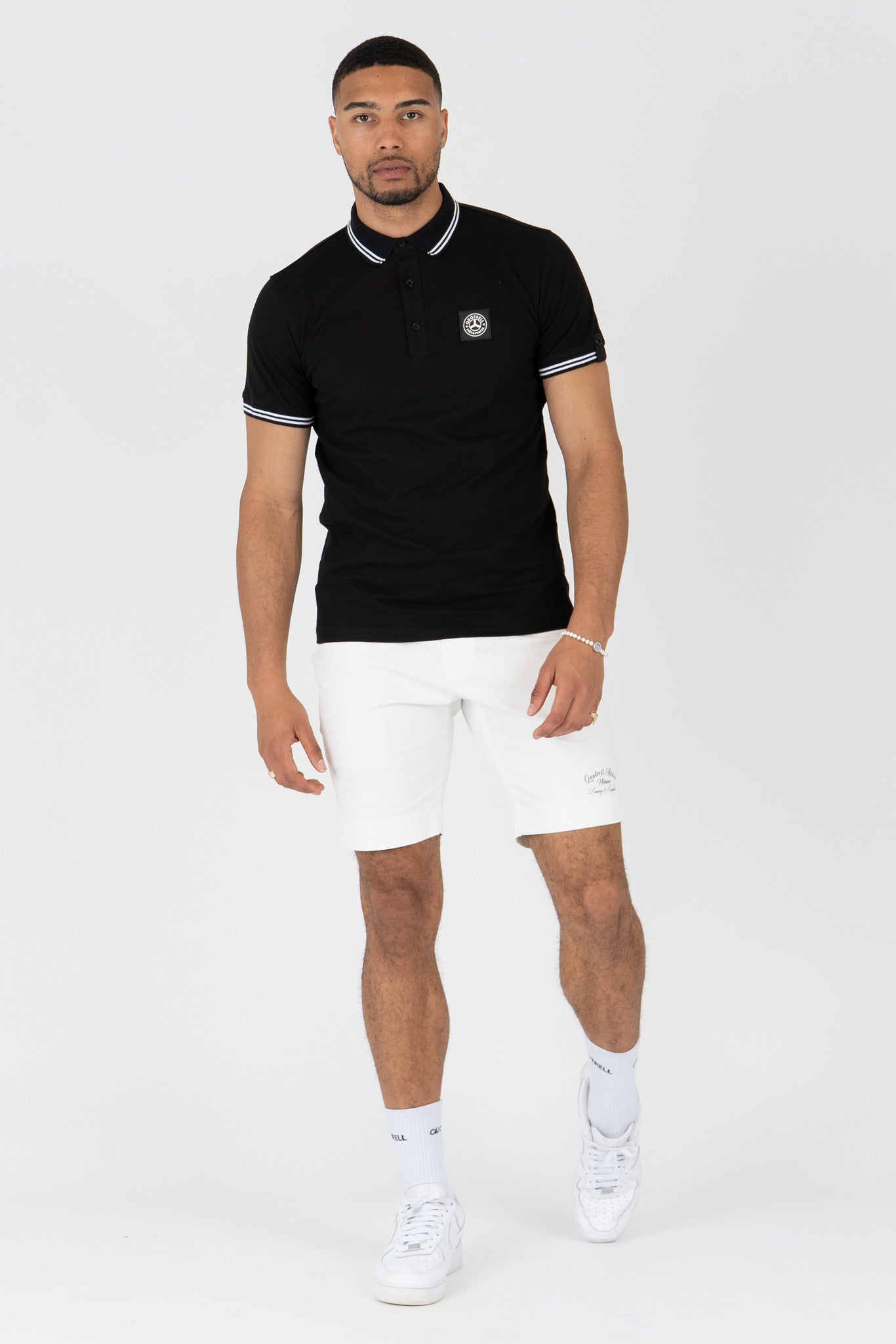 LYON POLO - BLACK/WHITE
