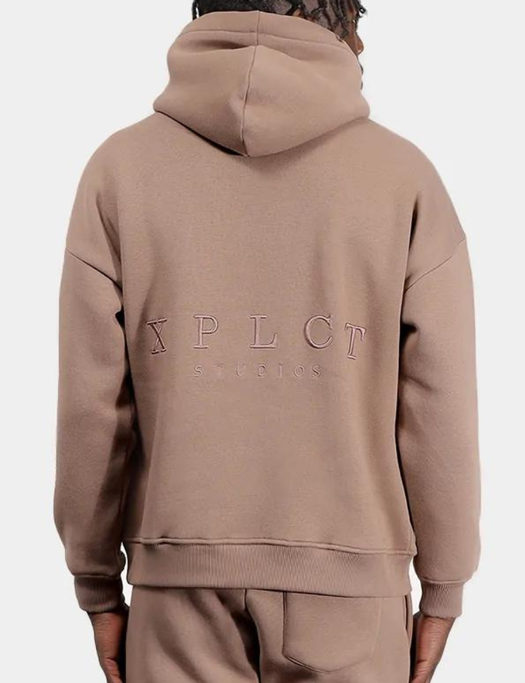 Mono Hoodie Senior Taupe - Maat L - Unisex