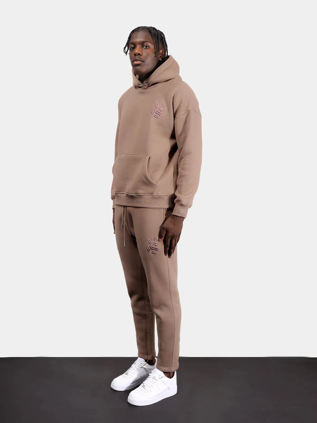 Mono Hoodie Senior Taupe - Maat L - Unisex